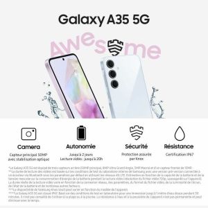 Smartphone Samsung Galaxy A35 Octa Core 6 GB RAM 128 GB Albastru