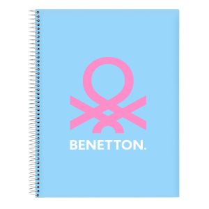 Notebook Benetton Spring Albastru celest A4 120 Frunze