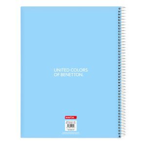 Notebook Benetton Spring Albastru celest A4 120 Frunze