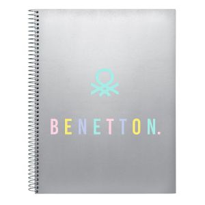 Notebook Benetton Silver Argintiu A4 120 Frunze