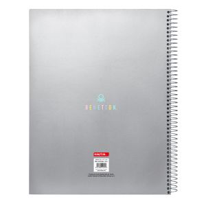 Notebook Benetton Silver Argintiu A4 120 Frunze