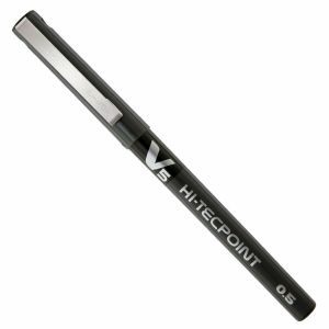 Stilou cu cerneală lichidă Pilot V-5 Hi-Tecpoint Negru 0,3 mm (12 Unități)