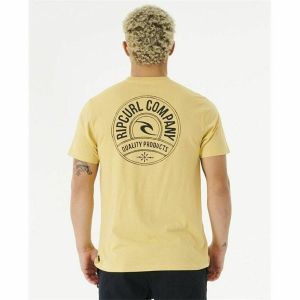 Tricou Rip Curl Stapler Galben Bărbați