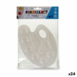 Paletă Alb Plastic 19,5 x 1 x 26 cm (24 Unități)