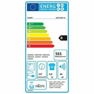 Uscător de condens Candy CSE C8LF-S Alb 8 kg