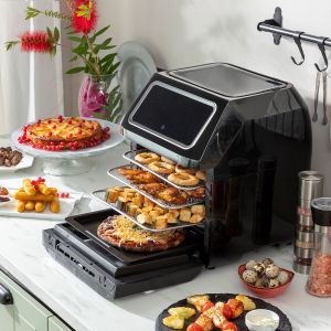 Friteuză cu Aer InnovaGoods Fryinn Pro Max 12000 Negru 1800 W 12 L Oțel inoxidabil