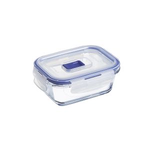 Cutie pentru prânz ermetică Luminarc Pure Box Active 380 ml 12 x 9 cm Bicolor Sticlă (6 Unități)