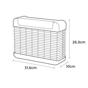 Dispozitiv electric antiinsecte EDM 06524 Negru 2100 W 10 W 31,6 x 10 x 26,3 cm Profesionist