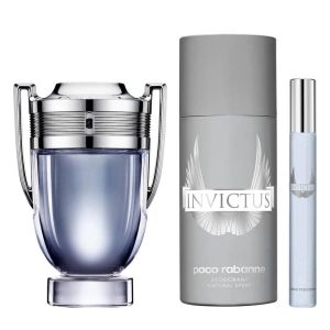 Set de Parfum Bărbați Paco Rabanne 3 Piese Invictus