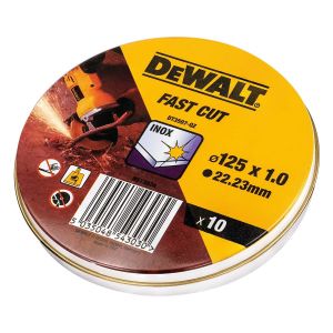 Disc de tăiere Dewalt Fast Cut dt3507-qz 10 Unități 115 x 1 x 22,23 mm