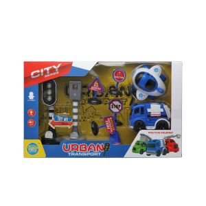 Set de Jucării cu Vehicule City Series Police 38 x 22 cm