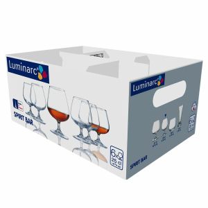 Sticlă balon Luminarc Spirit Bar Transparent Sticlă 6 Unități 250 ml (Pack 6x)