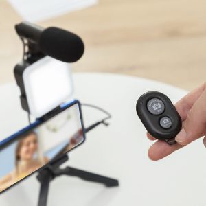 Kit de Vlogging cu lumină, microfon și telecomandă Plodni InnovaGoods 6 Piese