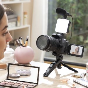 Kit de Vlogging cu lumină, microfon și telecomandă Plodni InnovaGoods 6 Piese