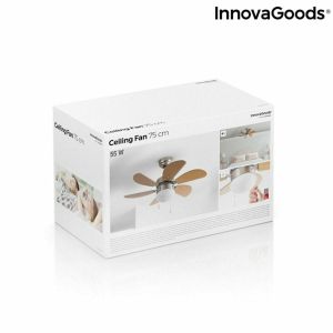 Ventilator de Tavan cu Lumină InnovaGoods   Ø 75 cm 55W 55 W (Recondiționate B)