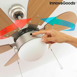 Ventilator de Tavan cu Lumină InnovaGoods   Ø 75 cm 55W 55 W (Recondiționate B)