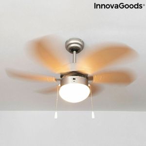 Ventilator de Tavan cu Lumină InnovaGoods   Ø 75 cm 55W 55 W (Recondiționate B)