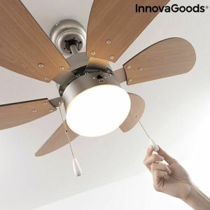 Ventilator de Tavan cu Lumină InnovaGoods   Ø 75 cm 55W 55 W (Recondiționate B)