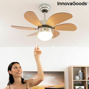 Ventilator de Tavan cu Lumină InnovaGoods   Ø 75 cm 55W 55 W (Recondiționate B)