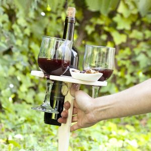 Masă de vin pliabilă și portabilă pentru exterior Winnek InnovaGoods