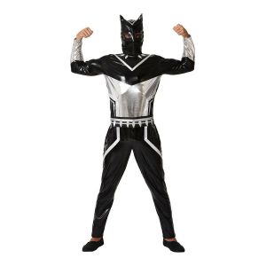 Costum Deghizare pentru Adulți Black Panther Negru Supererou