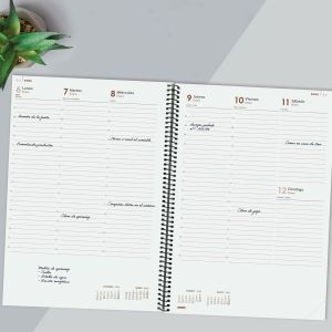 Agendă Finocam YEAR Negru A4 21 x 29,7 cm 2025