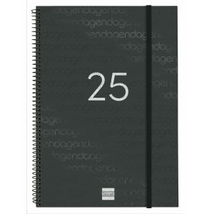 Agendă Finocam YEAR Negru A4 21 x 29,7 cm 2025