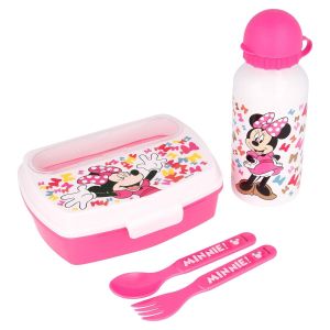 Set de Menaj pentru Copii Minnie So Edgy Bows Multicolor Metal Plastic (Recondiționate A)