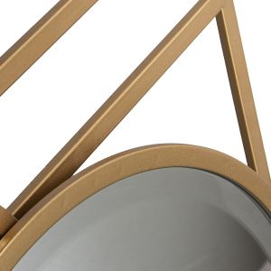 Oglindă de perete Alexandra House Living Auriu* Metal Geometric 80 x 3 x 65 cm