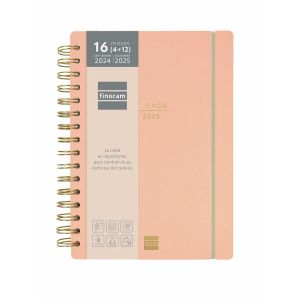 Agendă Finocam Haiku Coral A5 15,5 x 21,2 cm 2024-2025