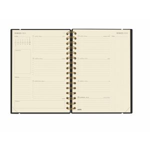 Agendă Finocam Haiku Negru A5 15,5 x 21,2 cm 2024-2025