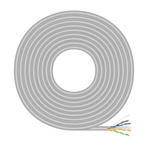 Cablu RJ45 Categoria 6 UTP Rigid Aisens A135-0750 Gri 305 m