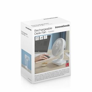 Ventilator de Birou Reîncărcabil Fanrec InnovaGoods Ø5,4'' 3600 mAh / 13,3 W