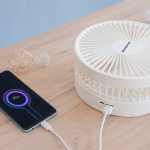 Ventilator Reîncărcabil Pliabil 3 en 1 Fandle InnovaGoods Ø7,7'' 7200 mAh