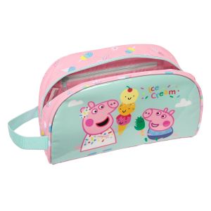 Trusă Școlară Peppa Pig Ice cream Roz Mentă 26 x 16 x 9 cm