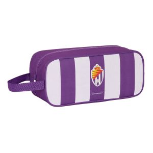 Geantă pentru Încălțăminte de Voiaj Real Valladolid C.F. Alb Mov 34 x 15 x 14 cm