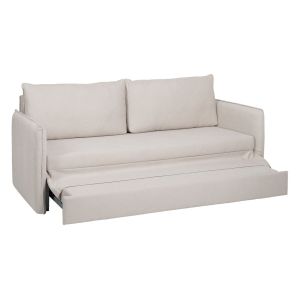 Canapea Bej Poliester Lin 210 x 93 x 95 cm