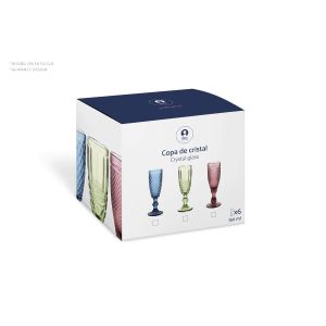 Set de pahare Home ESPRIT Roz Geam 150 ml (6 Unități)