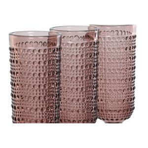 Set de pahare Home ESPRIT Roz Geam 150 ml (6 Unități)