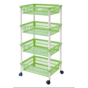 Cărucior pentru legume Tontarelli Mito 4 Verde 40 x 29 x 62 cm