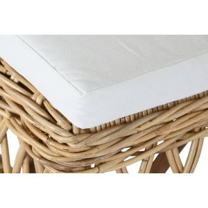 Scaun DKD Home Decor Alb Natural 45 x 55 x 85 cm 45 x 55 x 90 cm 47 x 58 x 90 cm