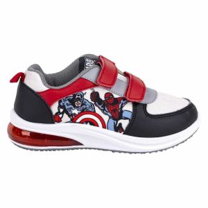 Adidași cu LED The Avengers Velcro Negru