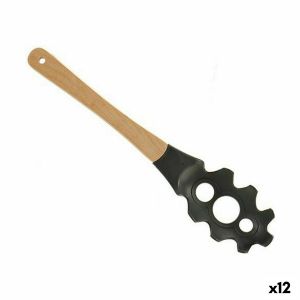 Lingură de servit paste Nailon Lemn 5 x 34,5 x 7,5 cm (12 Unități)