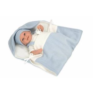 Păpușă bebeluș Arias Elegance Babyto Suzetă 35 cm Albastru