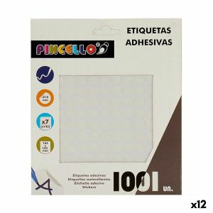 Etichete autoadezive Ø 10 mm Alb (12 Unități)