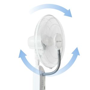 Ventilator pe piedestal pentru nebulizator Grunkel FAN-16NEBULIZADOR Alb 75 W