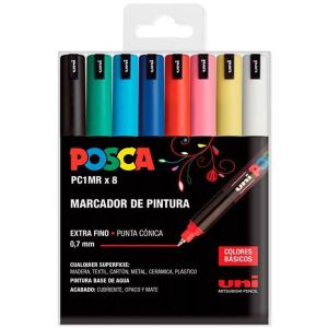 Set de markere POSCA PC-1MR Multicolor