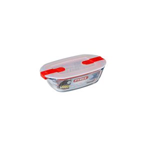 Cutie pentru prânz ermetică Pyrex Cook & Heat Dreptunghiular 400 ml 17 x 10 x 5 cm Transparent Sticlă (5 Unități)