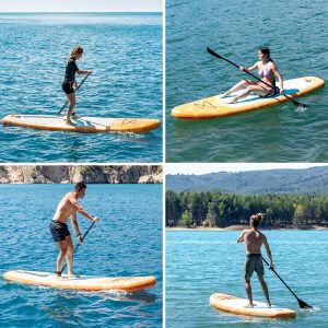 Placă de Paddle Surf Gonflabilă 2 în 1 cu loc de stat și accesorii Siros InnovaGoods 10'5" 320 cm