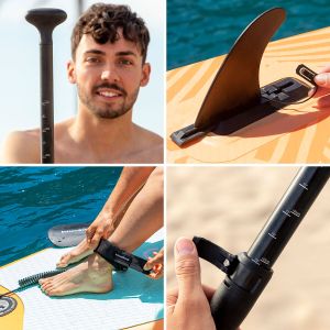 Placă de Paddle Surf Gonflabilă 2 în 1 cu loc de stat și accesorii Siros InnovaGoods 10'5" 320 cm